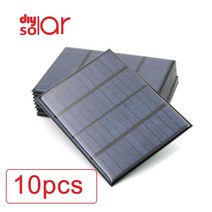 태양광패널 태양열설치 10pcs 12V 15W 125mA 미니 태양 전지 패널 DIY 빛 휴대 전화 장난감 충전기에 대 한 휴대용 D I Y 교육, 한개옵션0