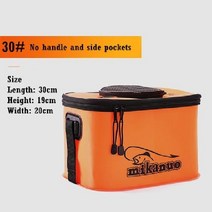 EVA 휴대용 낚시 가방 접는 농축 생활 물고기 양동이 물 탱크 양동이 캠핑 낚시 태클 물고기 상자 보관 가방 MJ, 30cm 11L1