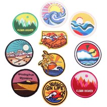 온업 DIY 커스텀 열접착 와펜 패치 세트 WP02, 타입9