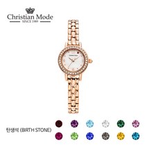 크리스챤모드 여성 탄생석시계 CM406RG 12종택1