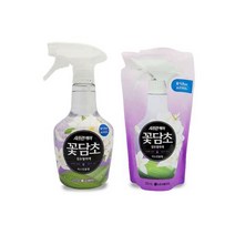 LG 샤프란케어 꽃담초 섬유탈취제 자스민향 용기+리필, 자스민향 섬유탈취제 용기 400ml+리필320ml