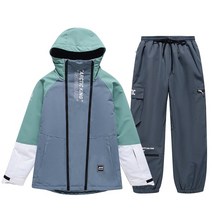 카브스키복 패션 남성 또는 여성의 스노우 슈트 세트 스노우보드 의류 겨울 야외 착용 방수 의상 스키 재킷 바지