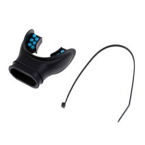 shangren 규칙 동점을 가진 스쿠버 다이빙 보편적인 안락한 튼튼한 실리콘 마우스피스, 1, 블랙 블루