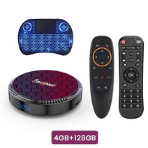 Transpeed-안드로이드 12 Allwinner h618 TV 박스 듀얼 와이파이 6 100M LAN 6k 3D BT5.0 OTA 32G 64G 128G 미디어 플레이어 셋톱, 11 128GG10Gkeyborad_02 Eu 플러그