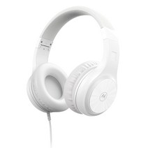 모토로라 모토엑스티 120 유선 접이식 헤드폰, 화이트, MOTOXT120