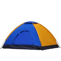 정원꾸미기 싱글 더블 4 인용 레이어 라운드 도어 텐트 캠핑 야외, 04 Single