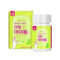 아이돌 워터 정 아이돌물 아이돌주스 레몬 녹차 옥수수수염 늙은호박 팥 비타민C 칼슘 카테킨 나린진, 3개, 600mgx60정