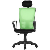 청심의자 에어메쉬 의자 B-30 헤더형 우레탄 바퀴 메쉬, 그린