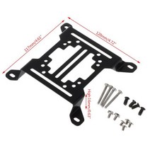12CM 물 냉각 라디에이터 지원 워터 펌프 배수 탱크 저수지 장착 브래킷 스탠드 PC 히트 싱크 팬 홀더, 01 Arched