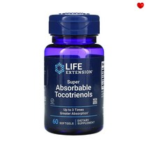 라이프익스텐션 토코트리에놀 50mg 60젤 비타민E 토코페롤 함유