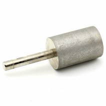 16-25mm 그릿 600 실린더 다이아몬드 그라인딩 헤드 로터리 비트 옥 조각 버 코팅 보석 도구, 02 Head Diameter 17mm