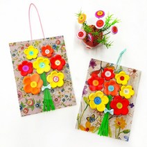 저학년 미술 만들기수업 컬러 클레이 꽃 데코액자 만들기 노인복지회관 취미활동 유아