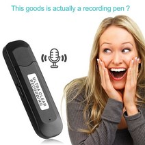 미니 소형 장시간 usb 볼펜 녹음기 녹음 펜 다 레코더 휴대용 디스크 오디오 보이스 레코더, 8GB, 검은색