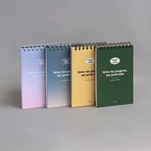 아이코닉 베러데이 스터디 플래너 스프링제본 만년형 트윈링 하드커버, 딥그린