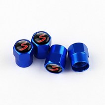 배지 자동차 스타일링 금속 S 엠블럼 휠 타이어 밸브 에어 스템 캡 커버 BMW 미니 쿠퍼 R56 F56 R50 R52 R, 02 for MINI S Blue