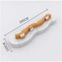 도서관쇼파 병원대기실소파 모던디자인쇼파 로비 모듈소파 교육기관 유치원, 조합 44