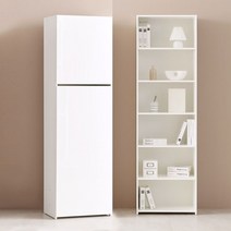 필웰 BC9779 레트라책장겸수납장600(B-완전수납형), 화이트_우측