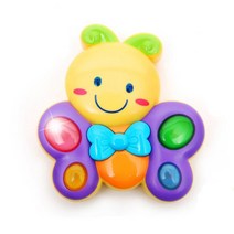 6개월 아기 소리나는장난감 나비 버튼 12개월 4개월 두돌 돌아기 100일 1살