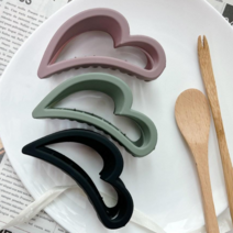 미다미 [3P세트] 루피 매트한 하트집게핀 세트