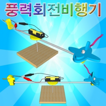 향앤미과학 STEAM 사이언스 풍력 회전 비행기, _6886_1인용