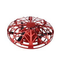 드론 가성비 조종기 플라잉 볼 rc 헬리콥터 미니 ufo dron 항공기 소년 손으로 제어 무인 항공기 적외선 quadcopter 유도 kids 비행 접시 장난감, 주도 레드
