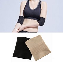 PKFARM 남녀공용 얇은 탄력 팔꿈치 보호대 밴드 2P 세트 팔뚝 슬리브 엘보 아대, M사이즈, 블랙(검정), 2개입