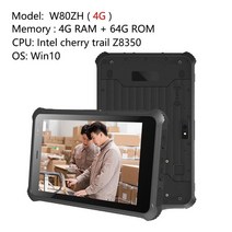 8"1280*800 방수 4G W80ZH 태블릿 PC Z8350 Windows10 BT4.0 5.0MP 카메라 GPS HD TYPE-C RJ45 WIFI I, 01 4G RAM 64G ROM_01 미국, 미국, 1개