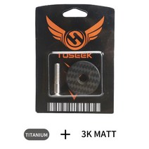 지게차부품 28.6mm 1 / 8 탄소 섬유 자전거 헤드셋 커버 상단 키 소켓 스틸 웨이 MTB 지게차 부품, [05] Titanium 3k matte