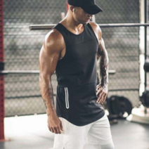 남자 운동복 트레이닝 웨이트 민소매 스판 헬스 L806
