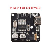 오디오앰프 1-10pcs VHM-314 블루투스 오디오 수신기 보드 5.0 MP3 무손실 디코더 무선 스테레오 음악 모듈 3.7-5V, [03] 10pcs TPYE-C