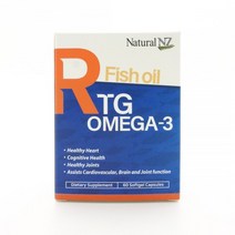 네추럴엔젯 뉴질랜드 알티지 rTG 오메가3 1000mg DHA+EPA, 1박스-60캡슐(2개월분)