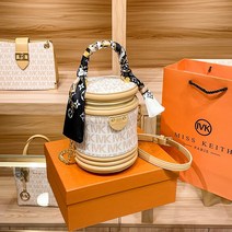 Micheal kors 홍콩 MK 버킷백 원통백 사치 패션 크로스백 2023 여름 가죽 싱글
