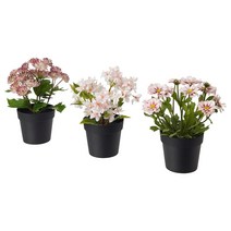 이케아 페이카인조식물 실내외겸용 핑크9cm3 개 /조화