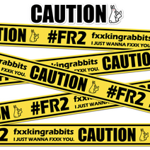 오토바이 롤 스티커, CAUTION FR2 1롤+슈프림 스티커2장, 1세트