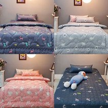 아동매트커버세트 / 차렵이불+매트커버+베개(솜포함), 쿠팡꺼 미자르(핑크)
