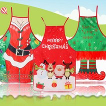 새로운 1Pc 크리스마스 요리사 앞치마 숍 작업복 주방 요리 앞치마 Chtistmas 선물, 04
