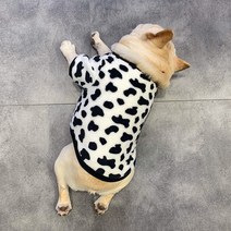 프렌치불독 보스턴테리어 강아지 옷 비숑 호랑이옷 소형 실내복 푸들 크리스마스 잠옷 불독 니트 망토, 법투 소복, m 7.0kg 정도 권장