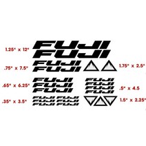 후지 자전거 프레임 호환 비닐 컷 스티커 데칼 색상, 01 Black