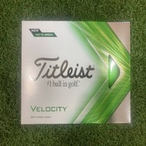타이틀리스트 아쿠쉬네트코리아정품 벨로시티(VELOCITY) 골프볼 2피스 Matte Green., 단일제품, 1개, 2개