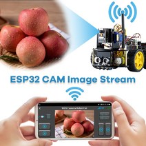ESP32 아두이노 LAFVIN 아두이노 프로젝트용 로봇 스타터 키트 ESP32 카메라 WIFI 지능형 및 교육용 자동, 한개옵션0