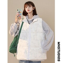 야광반사조끼남녀가을겨울커플패딩코튼조끼야상2MJ39-P38