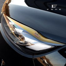 [포원] 더뉴 쏘렌토 튜닝 헤드라이트 필름 스티커 랩핑 용품 DYI 스티커 헤드램프 리플렉터 필름 데칼 시트지 익스테리어 용품, 포원 더뉴쏘렌토 아이라인필름, 쏘렌토더마스터