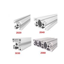 2020 2040 3030 2080 알루미늄 프로파일 100 200 300 350 400 450 500 550 600 mm 선형 레일 압출 CNC 3D 프린터 부품 직경, 800mm, 03-2080