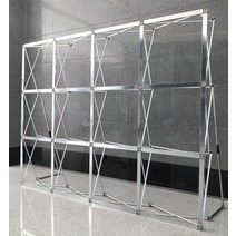 홍보부스 전시회 배경 트러스 포토존 간이무대 광고, 3x3 격자(230x230cm) 프레임