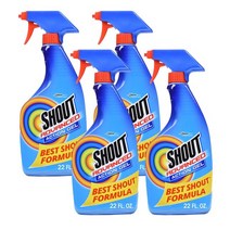 샤우트 어드밴스드 빨래 얼룩제거제 650ml 4개