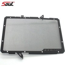 스테인레스 스틸 오토바이 라디에이터 가드 라디에이터 그릴 커버는 혼다 cb650r 2019 2020 2021에 적합합니다., 티탄, 1개