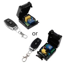 리모컨 가전제품 원격 RF Transmitter 433Mhz Remote Control with Wireless DC 12V 1CH Relay Receiver Mo, 02 Gray