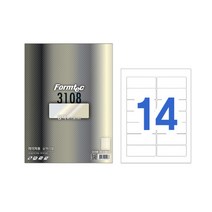 폼텍/레이져광택라벨 LA-3108/20매 A4 14칸