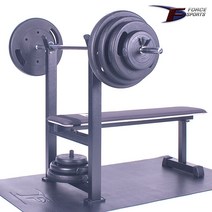 포스스포츠 (국산)포스벤치프레스 블랙원판20~70kg세트, 벤치프레스 세트선택