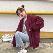 가바바 여성 항공점퍼 가볍게 입고 나가기 좋아 블루종 자켓 G42448